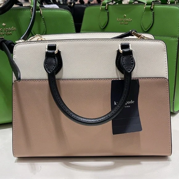 Kate Spade Madison Colorblock Saffiano Leather Small Satchel
Toasted Hazelnut - Picture 10 of 16